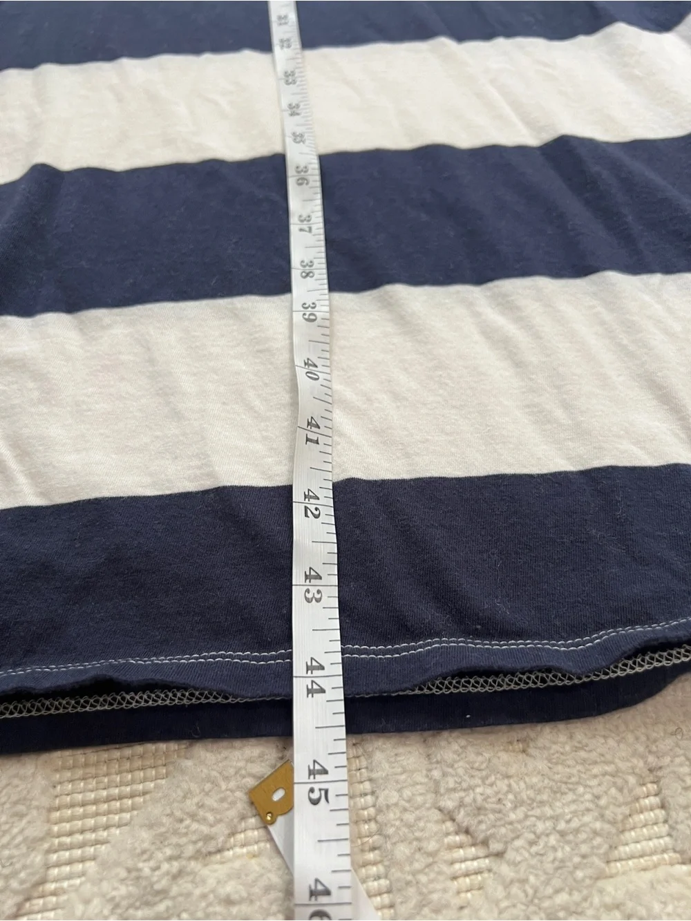J. Crew Navy and White Stripe Dress